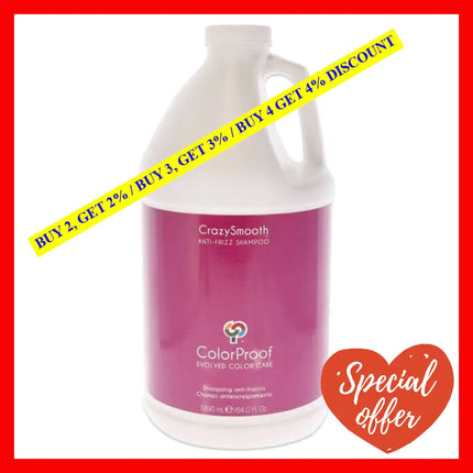 Crazysmooth Anti-Frizz Shampoo By Colorproof For Unisex - 64 Oz