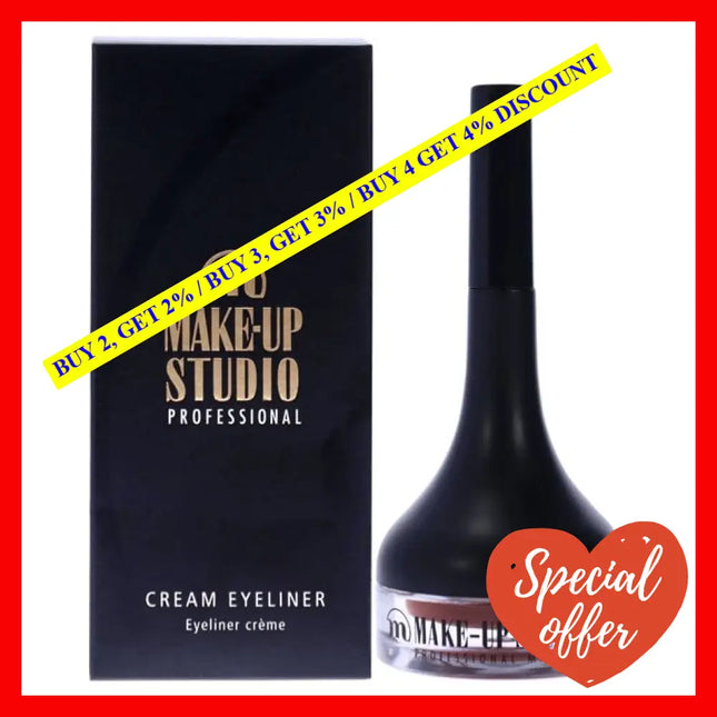 Cream Eyeliner With Brush - Brown By Make-Up Studio For Women 0.07 Oz