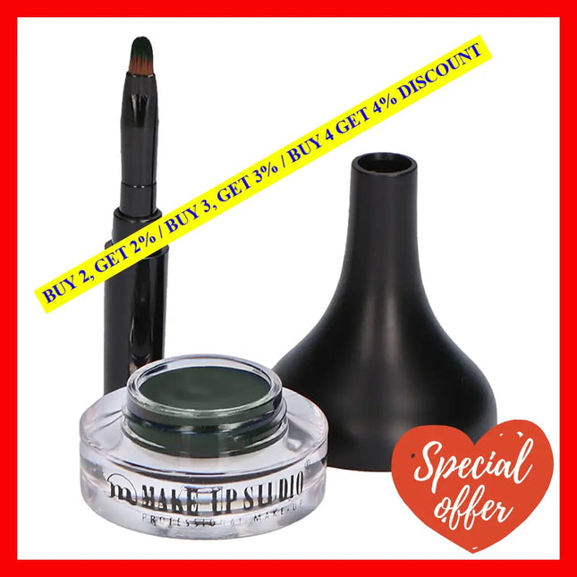 Cream Eyeliner With Brush - Green By Make-Up Studio For Women 0.07 Oz