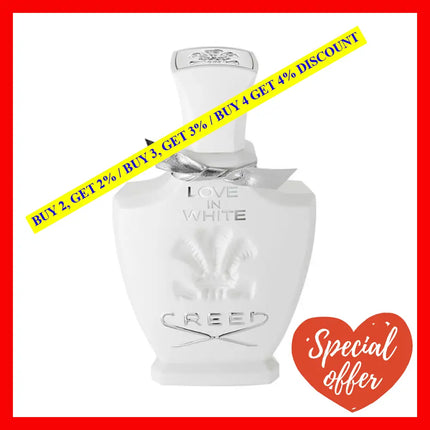 Creed Love In White Eau De Parfum For Women 2.5 Oz / 75 Ml