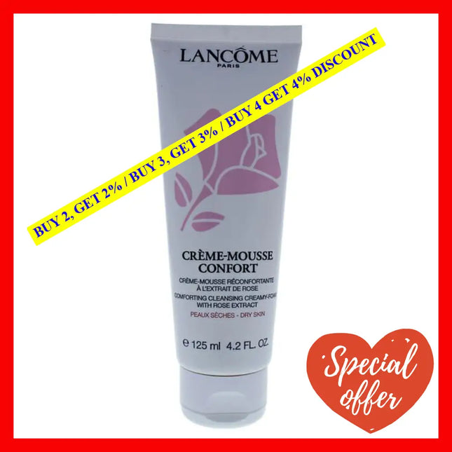 Creme-Mousse Confort Comforting Cleanser Creamy Foam By Lancome For Unisex - 4.2 Oz