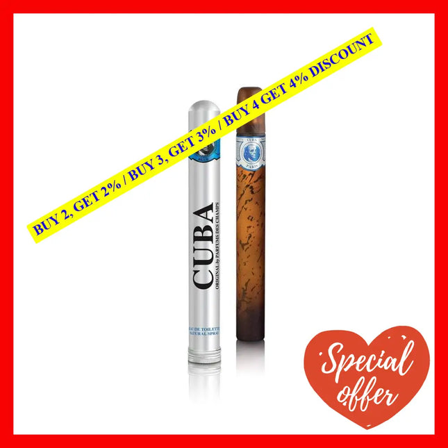 Cuba Blue By For Men - 1.2 Oz Edt Spray