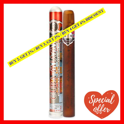 Cuba City Miami By For Men - 1.17 Oz Edt Spray