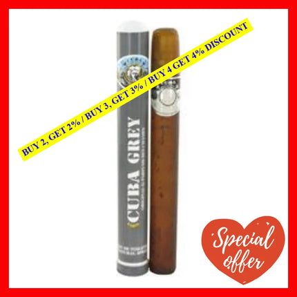 Cuba Grey By For Men - 1.17 Oz Edt Spray