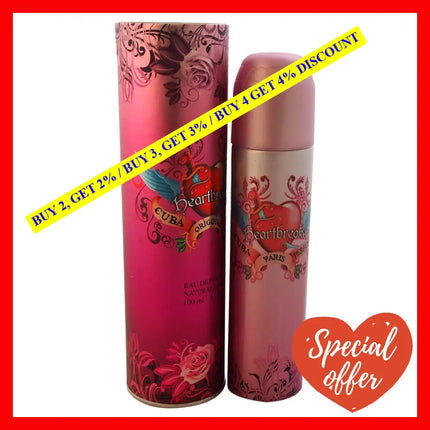 Cuba Heartbreaker By For Women - 3.3 Oz Edp Spray