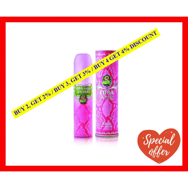 Cuba Jungle Snake By For Women - 3.3 Oz Edp Spray