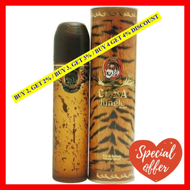 Cuba Jungle Tiger By For Women - 3.4 Oz Edp Spray
