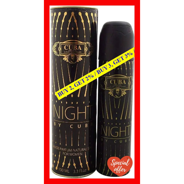 Cuba Night By For Women - 3.3 Oz Edp Spray