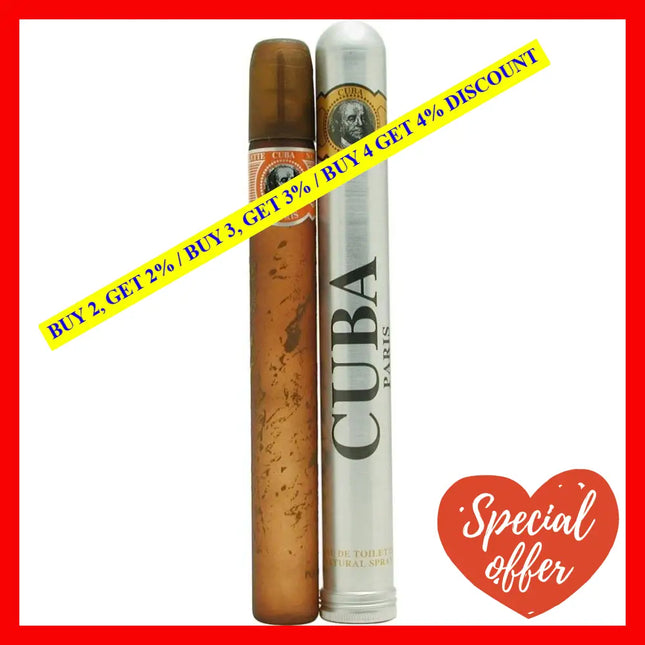 Cuba Orange By For Men - 1.17 Oz Edt Spray