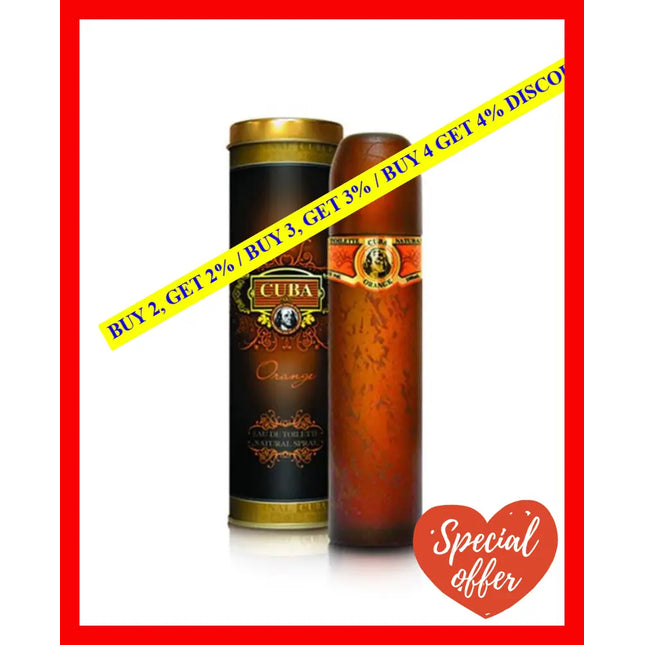 Cuba Orange By For Men - 3.3 Oz Edt Spray