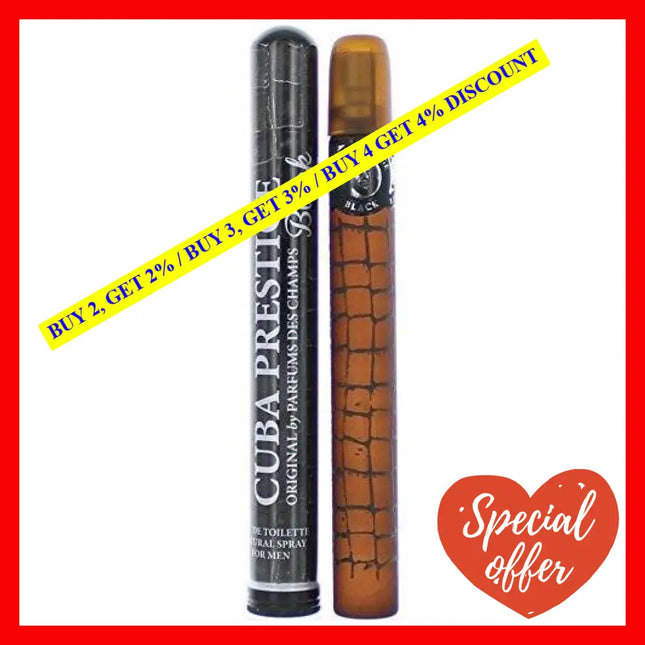 Cuba Prestige Black By For Men - 1.17 Oz Edt Spray