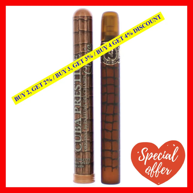 Cuba Prestige Classic By For Men - 1.17 Oz Edt Spray