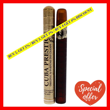 Cuba Prestige Legacy By For Men - 1.17 Oz Edt Spray