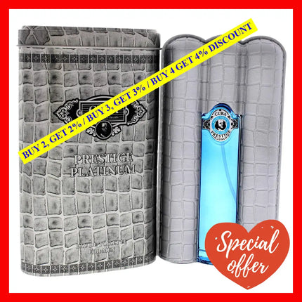 Cuba Prestige Platinum By For Men - 3 Oz Edt Spray