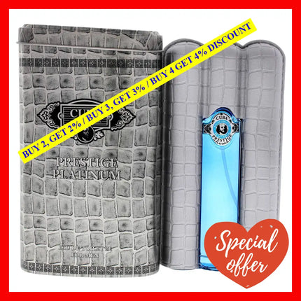 Cuba Prestige Platinum By For Men - 3 Oz Edt Spray