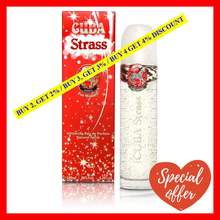 Cuba Strass Zebra By For Women - 3.3 Oz Edp Spray