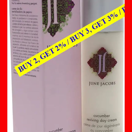 Cucumber Reviving Day Cream By June Jacobs For Unisex - 1.7 Oz