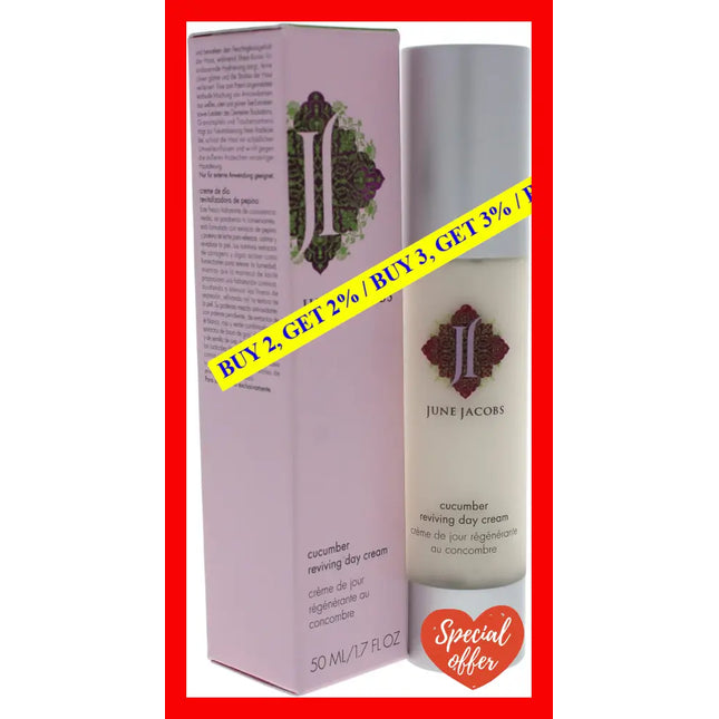 Cucumber Reviving Day Cream By June Jacobs For Unisex - 1.7 Oz