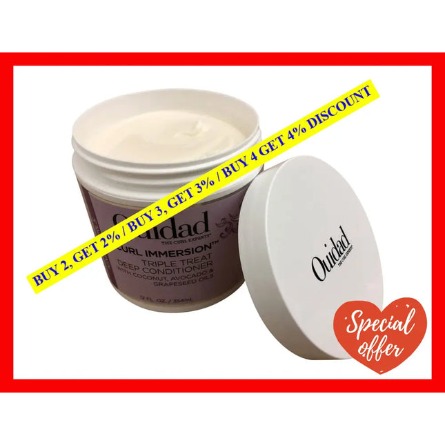 Curl Immersion Triple Treat Deep Conditioner By Ouidad For Unisex - 12 Oz