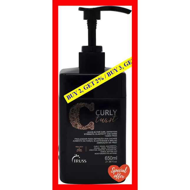 Curly Twist Leave-In Cream By Truss For Unisex - 21.98 Oz