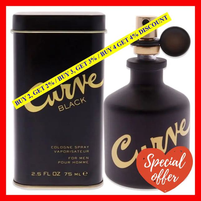 Curve Black By Liz Claiborne For Men - 2.5 Oz Cologne Spray