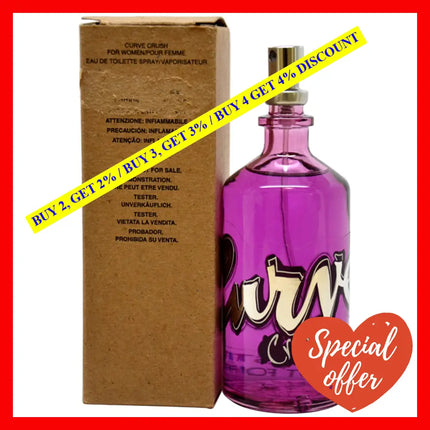 Curve Crush By Liz Claiborne For Women - 3.4 Oz Edt Spray (Tester)