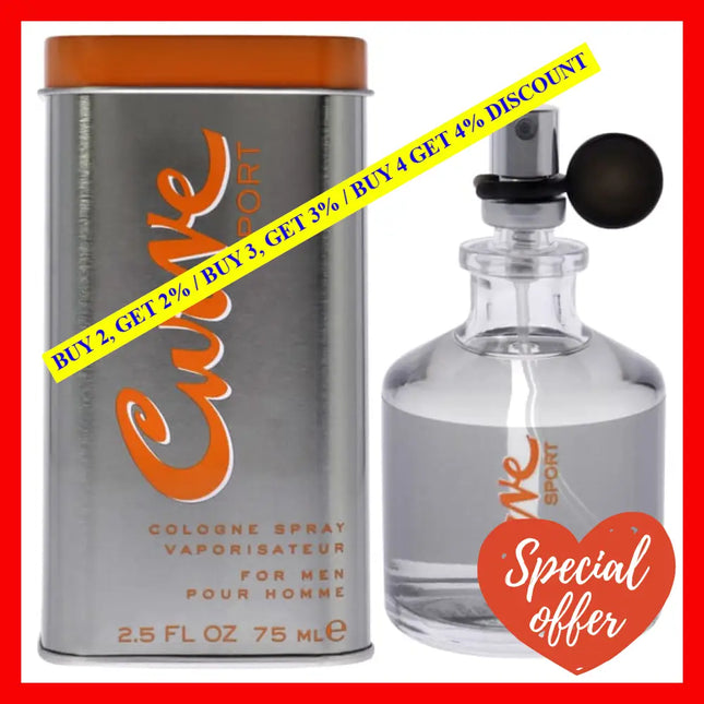 Curve Sport By Liz Claiborne For Men - 2.5 Oz Cologne Spray