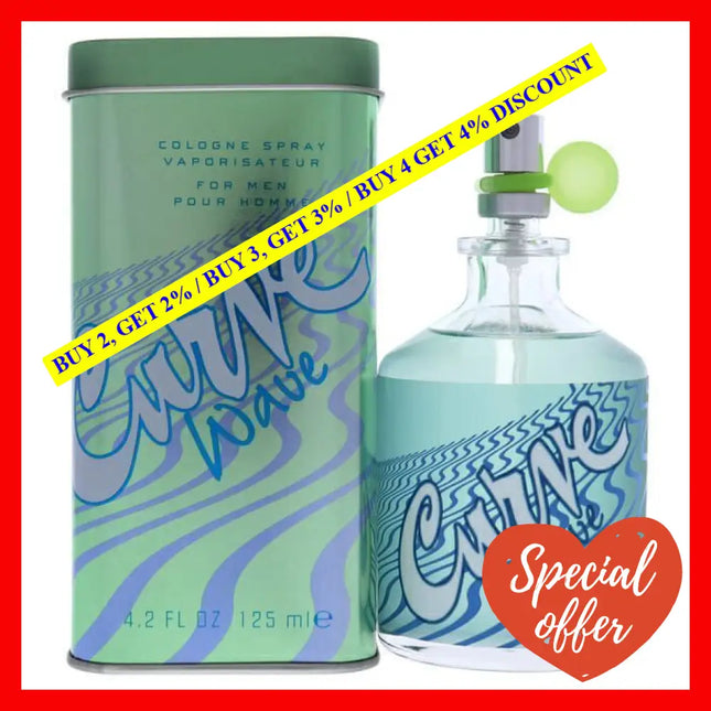 Curve Wave By Liz Claiborne For Men - 4.2 Oz Cologne Spray