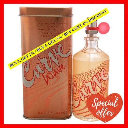Curve Wave By Liz Claiborne For Women - 3.4 Oz Edt Spray