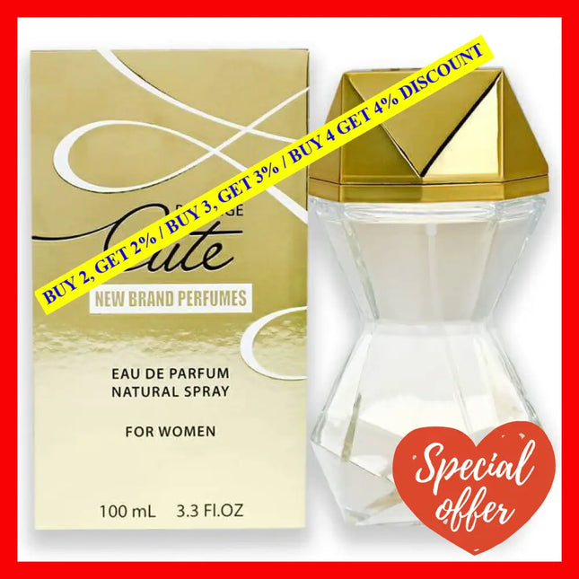 Cute By New Brand For Women - 3.3 Oz Edp Spray
