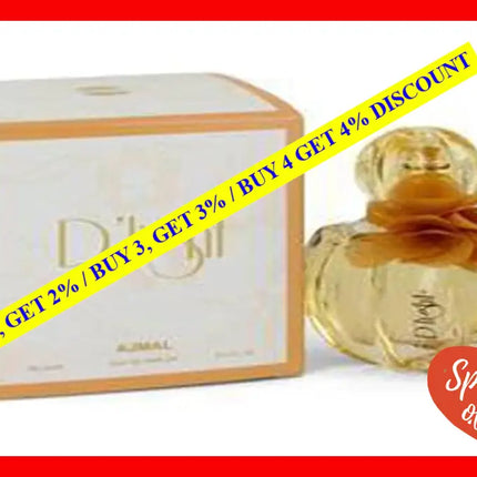 D Light By Ajmal For Women - 2.5 Oz Edp Spray