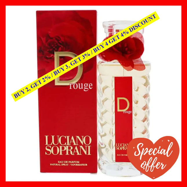 D Rouge By Luciano Soprani For Women - 3.3 Oz Edp Spray