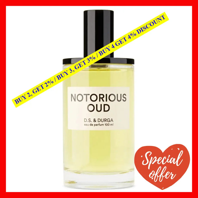 D.s. And Durga Notorious Oud Eau De Parfum Unisex 3.4 Oz / 100 Ml