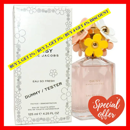 Daisy Eau So Fresh By Marc Jacobs For Women - 4.25 Oz Edt Spray (Tester)