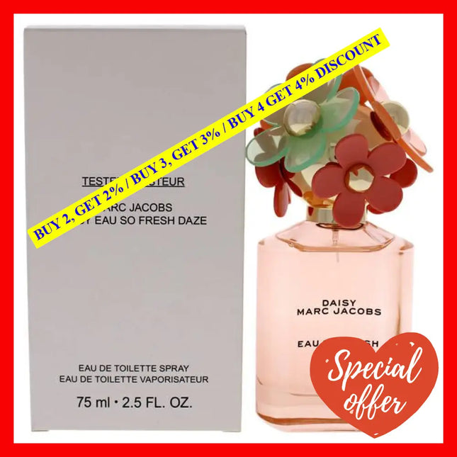 Daisy Eau So Fresh Daze By Marc Jacobs For Women - 2.5 Oz Edt Spray (Tester)