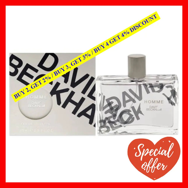 David Beckham Homme By For Men - 2.5 Oz Edt Spray