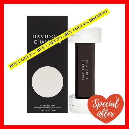 Davidoff Champion By For Men - 3 Oz Edt Spray