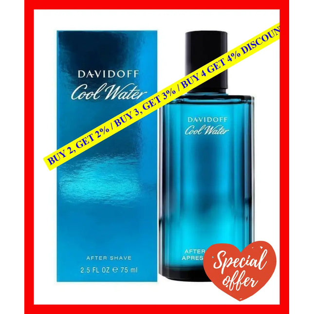 Davidoff Coolwater After Shave For Men 75Ml - 3414202000626