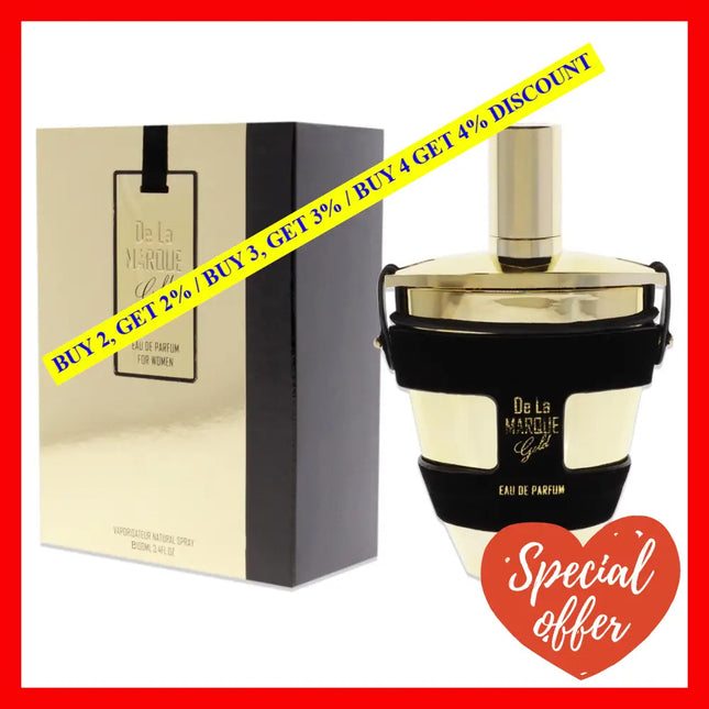 De La Marque Gold By Armaf For Women - 3.4 Oz Edp Spray