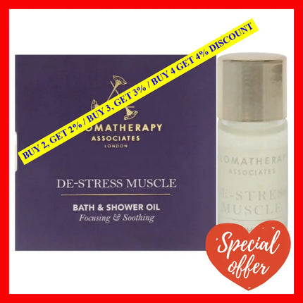 De-Stress Muscle Bath And Shower Oil By Aromatherapy Associates For Unisex - 0.1 Oz