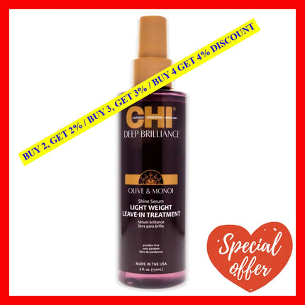 Deep Brilliance Lightweight Leave-In Treatment By Chi For Unisex - 6 Oz