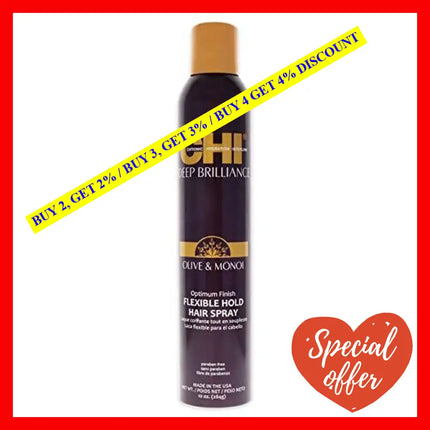 Deep Brilliance Optimum Flexible Hold Hair Spray By Chi For Unisex - 10 Oz