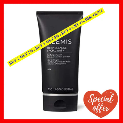 Deep Cleanse Facial Wash By Elemis For Men - 5 Oz Cleansing