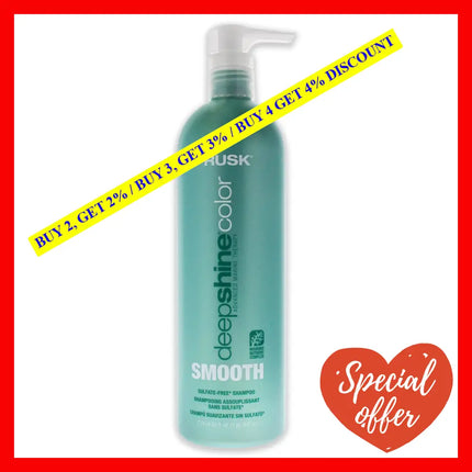 Deepshine Color Smooth Sulfate-Free Shampoo By Rusk For Unisex - 25 Oz