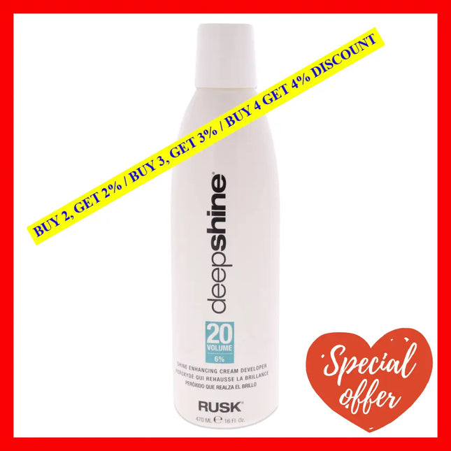Deepshine Enhancing Cream Developer 20 Volume By Rusk For Unisex - 16 Oz