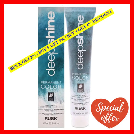 Deepshine Pure Pigments Conditioning Cream Color - 8.11Aa Intense Light Ash Blonde By Rusk For