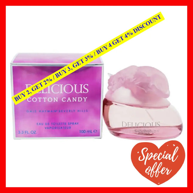 Delicious Cotton Candy By Gale Hayman For Women - 3.3 Oz Edt Spray