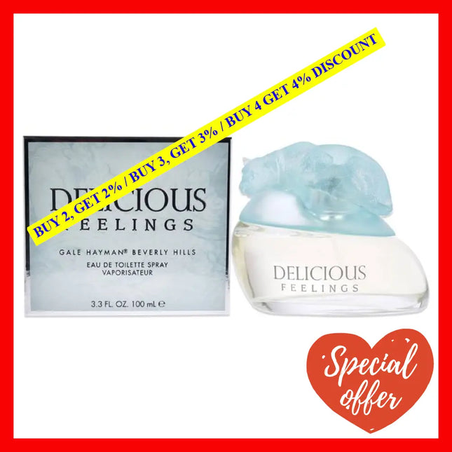 Delicious Feelings By Gale Hayman For Women - 3.3 Oz Edt Spray