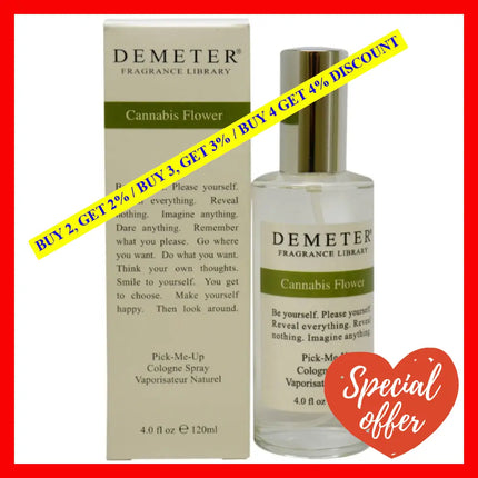 Demeter Cannabis Flower Cologne Spray For Women 4 Ounce