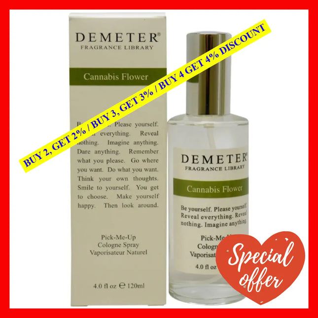 Demeter Cannabis Flower Cologne Spray For Women 4 Ounce